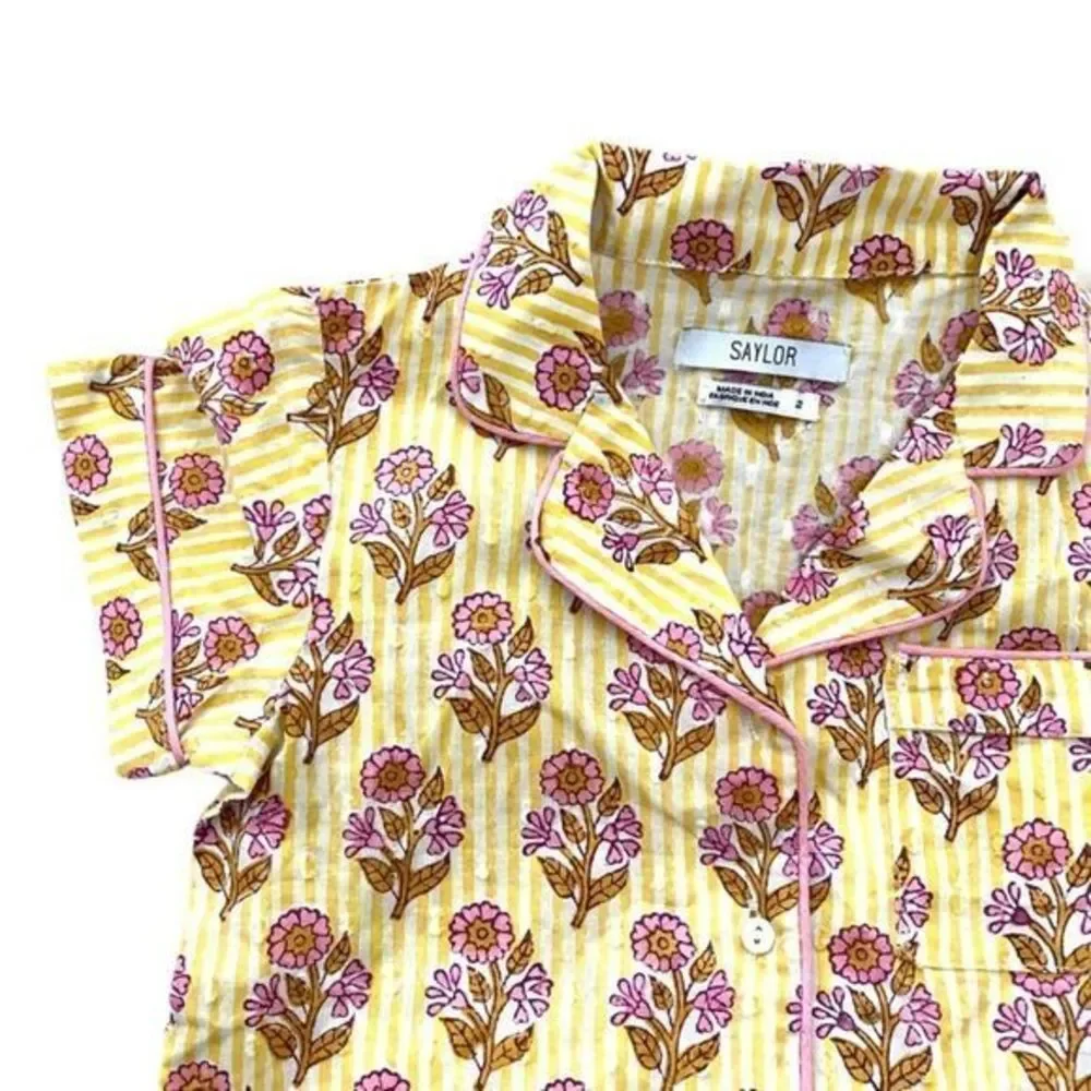 SAYLOR Girls Pajama Top‎ NWOT Sz 2